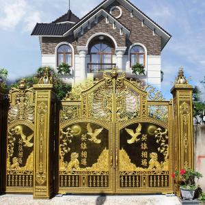 Công trình cổng nhôm đúc Anh Hùng Tương Ngộ nhà Anh Hưng - Trảng Dài - Biên Hòa - Đồng Nai